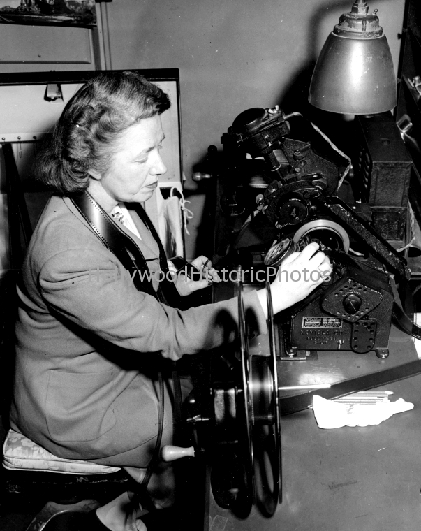 Film Editor 1940 Female Film Editor Movie industry.jpg